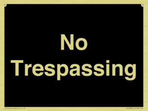 No Trespassing